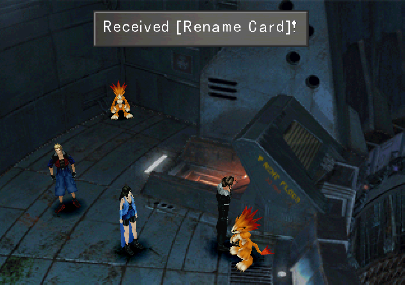 FF8 Rename Card Received